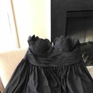 black cocktail dress size 14 scalloped bust